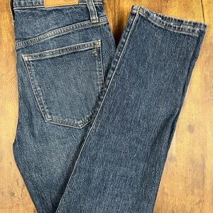 Madewell Women's Dark Blue Straight Jeans